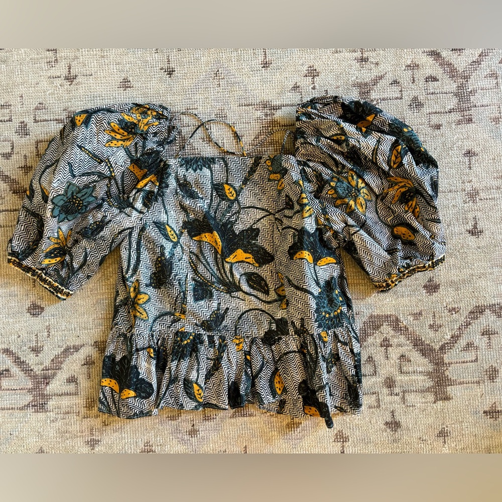 ulla johnson carlotta blouse - portofino, EUC, XS